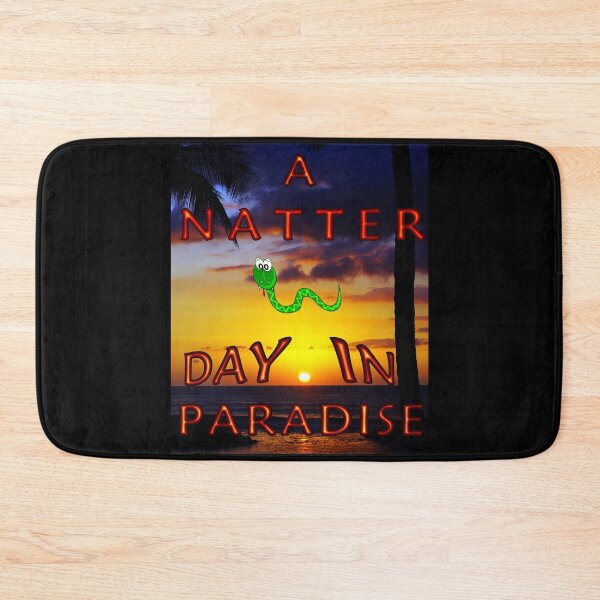 Item preview, A Natter Day in Paradise - Funny shirt with a snake designed and sold by Tig3rE.