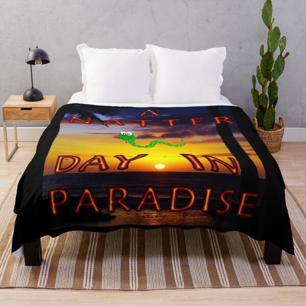 Item preview, A Natter Day in Paradise - Funny shirt with a snake designed and sold by Tig3rE.