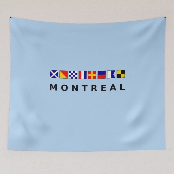 Item preview, Montreal Canada Nautical Sailing Flags Light-Color designed and sold by TinyStarCanada.