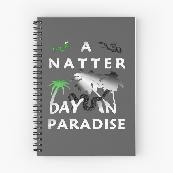 Item preview, A Natter Day in Paradise - Funny shirt with a snake designed and sold by Tig3rE.