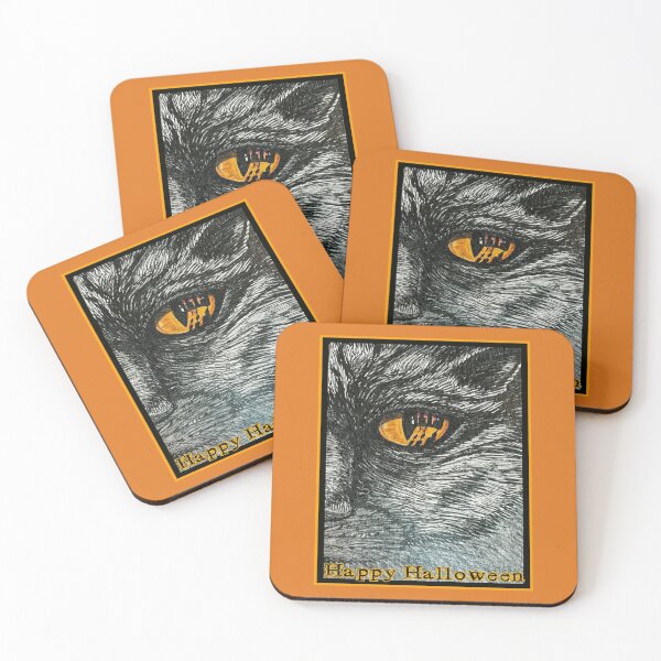 Item preview, Cat with Orange Eye designed and sold by PaniaBrown.