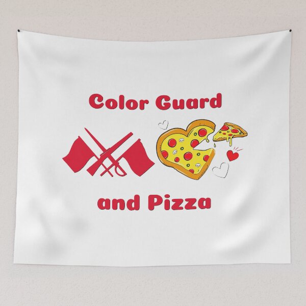 Item preview, Color Guard and Pizza designed and sold by BandMomDesigns.