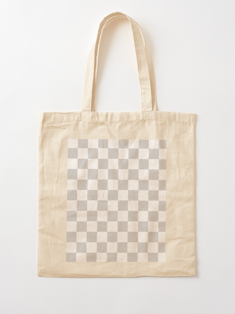 Checkered Pink and Brown  Tote Bag for Sale by lornakay