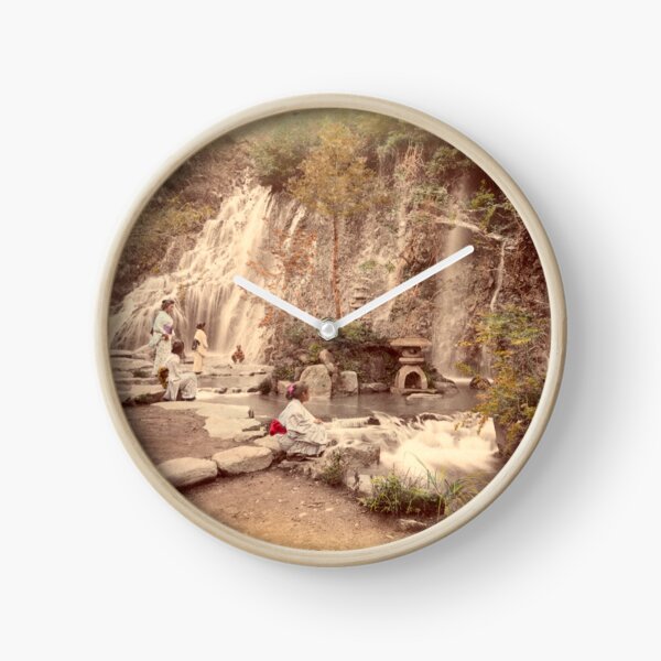 Tamadare waterfall at Yumoto, Japan Clock