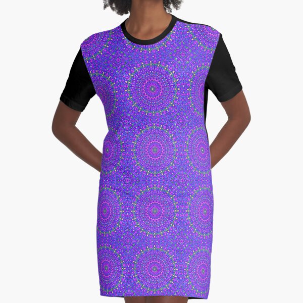 Pastel Party Graphic T-Shirt Dress