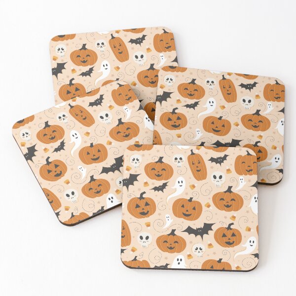 Item preview, Fiesta de calabaza en beige designed and sold by latheandquill.