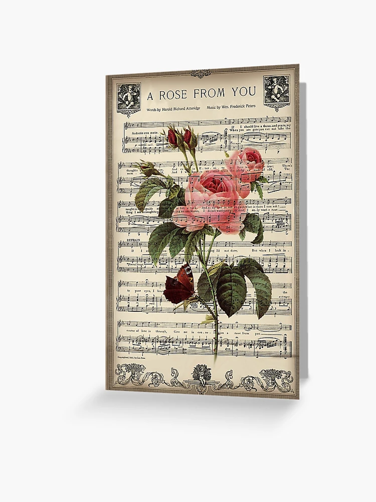 Romantic Garden House Tulips Rice Paper Decoupage Sheet