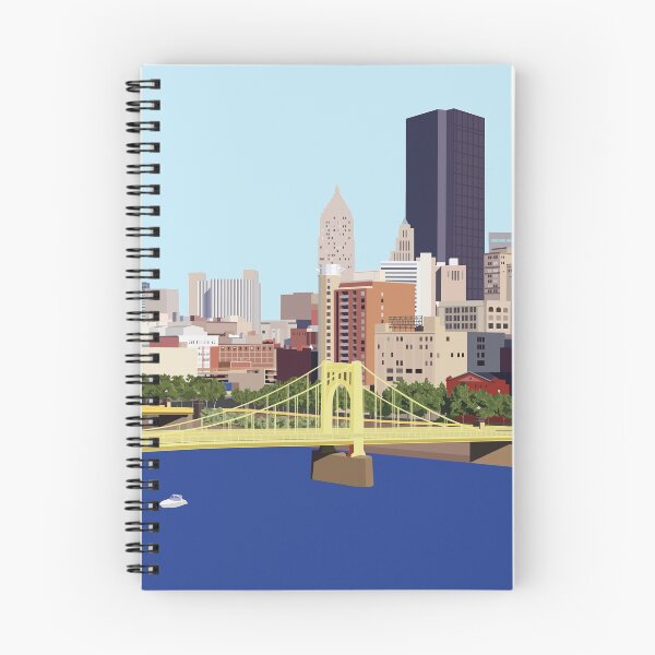 Item preview, Fun Pittsburgh Skyline Computer Illustration designed and sold by judgeart.