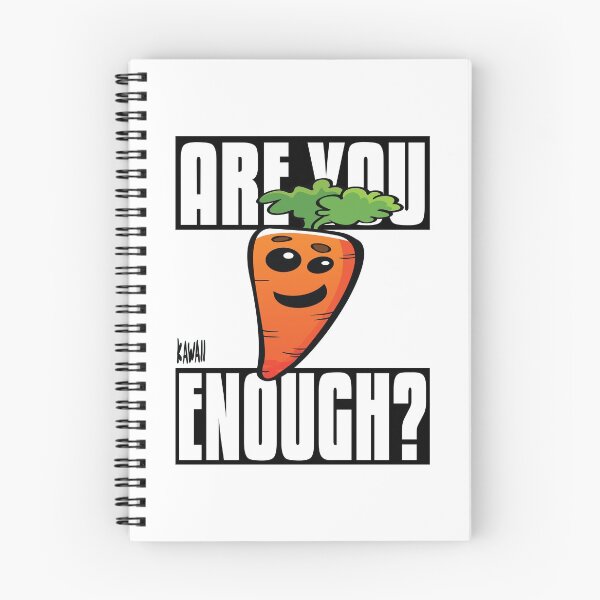 Item preview, Are You Carrot Enough? Kawaii Lovable Cute Adorable Cartoon Orange Carrot designed and sold by ProjectX23.