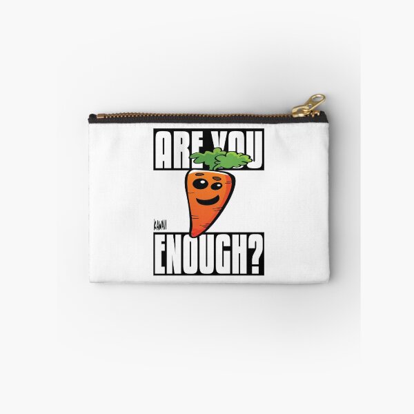 Item preview, Are You Carrot Enough? Kawaii Lovable Cute Adorable Cartoon Orange Carrot designed and sold by ProjectX23.