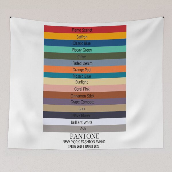Item preview, All the Colours of  New York Fashion Week Spring 2020 - Summer 2020  INCLUDING COLOUR OF THE YEAR 2020 CLASSIC BLUE designed and sold by ozcushions.