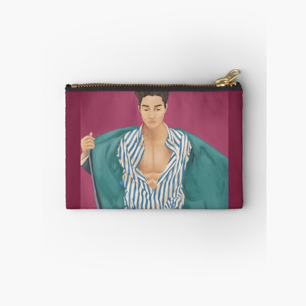 Item preview, Kai shrugging out of a jacket designed and sold by Rhys Willis.