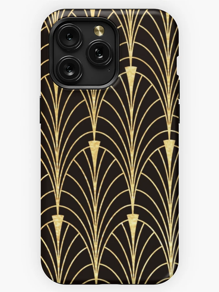 Sophisticated Glitzy Faux Gold Art Deco Pattern