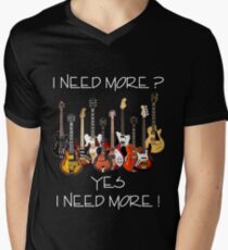 Wonderful Need More Guitars Men's V-Neck T-Shirt