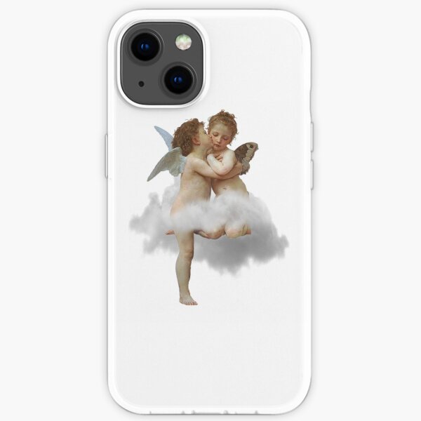 Two cherubs in a cloud iPhone Soft Case