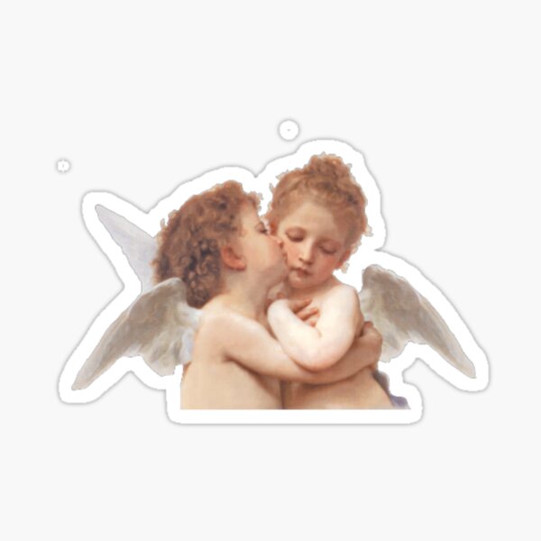 Two baby cherubs Sticker