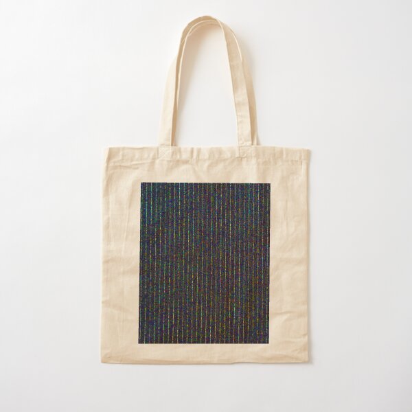 dotty pinstripe Cotton Tote Bag