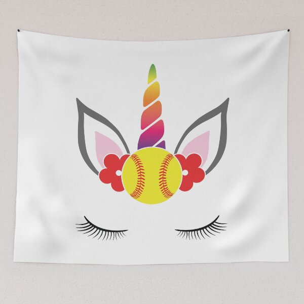 Item preview, Softball Unicorn designed and sold by Mysewcuteboutiq.