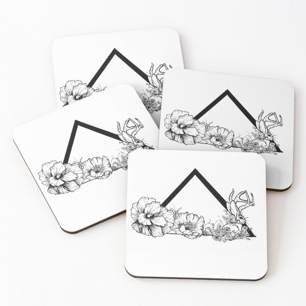 Item preview, Jackelope and Flowers designed and sold by Rebecca Radtke.