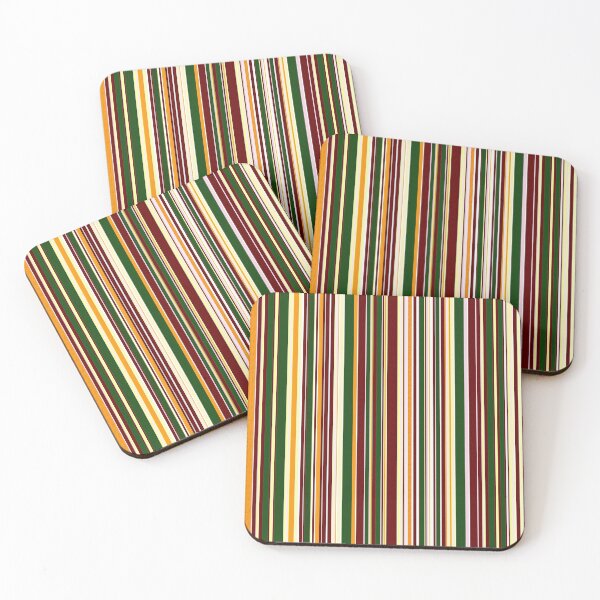 Item preview, Green and orange Pinstripe designed and sold by designbywhacky.