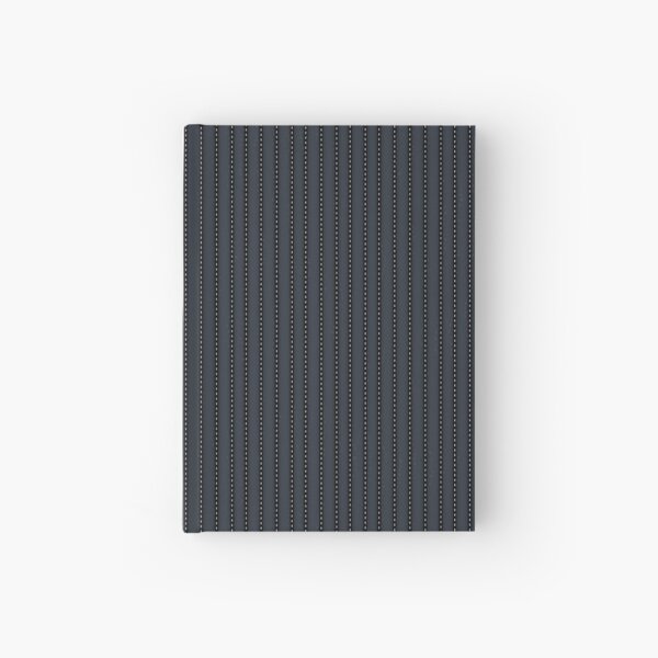Grey Pinstripe pattern Hardcover Journal