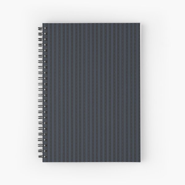 Grey Pinstripe pattern Spiral Notebook