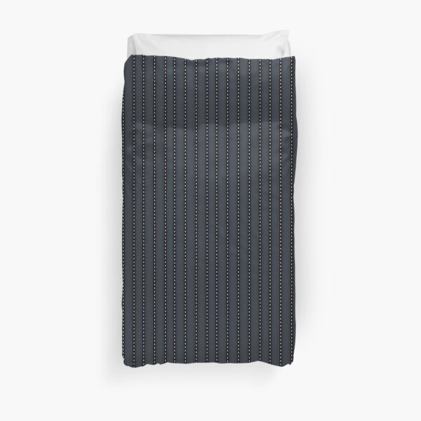 Grey Pinstripe pattern Duvet Cover
