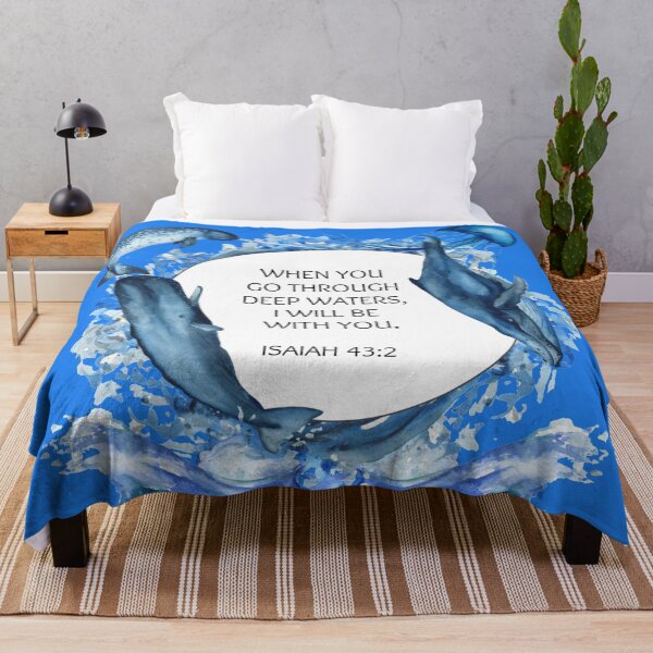 Item preview, Marine Life, Underwater, Bible Verse Isaiah 43:2, God is with you. designed and sold by TheKingdomAttic.
