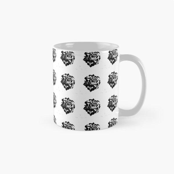 Artikelvorschau, Schwarzweiss-Muster Rose bywhacky entworfen und verkauft von designbywhacky.