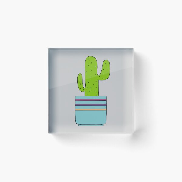 Item preview, Cute Cactus Design #77: A Desert Cactus In A Pot designed and sold by DreamCactus.