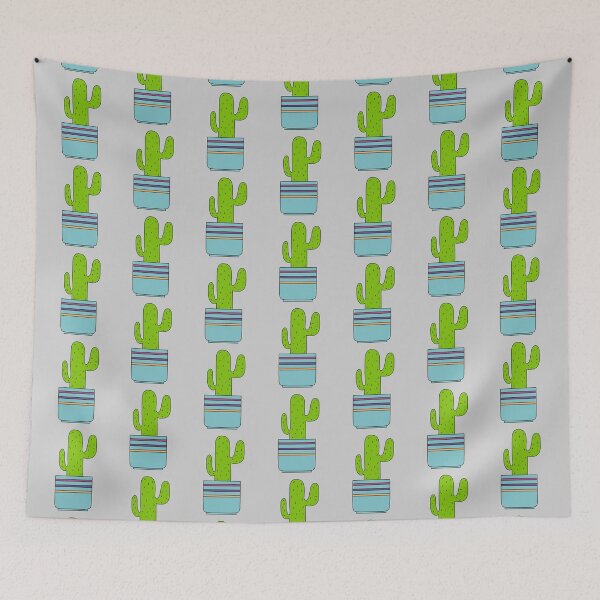 Item preview, Cute Cactus Design #77: A Desert Cactus In A Pot designed and sold by DreamCactus.