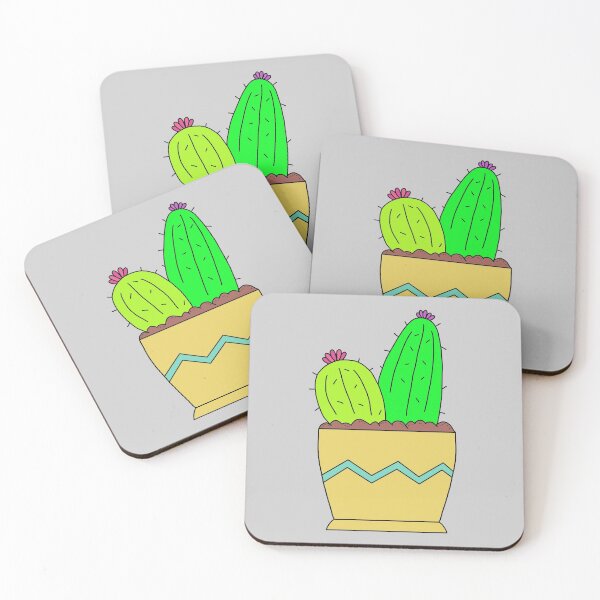 Item preview, Cute Cactus Design #78: 2 Cacti Enjoying The Soil designed and sold by DreamCactus.