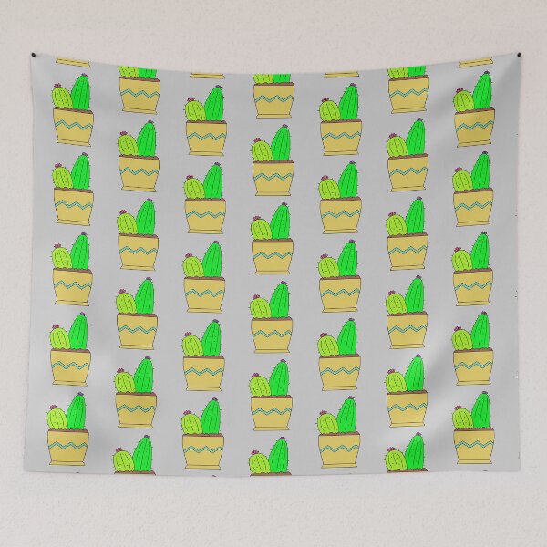 Item preview, Cute Cactus Design #78: 2 Cacti Enjoying The Soil designed and sold by DreamCactus.