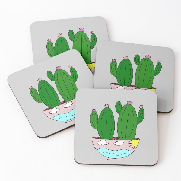 Artikelvorschau, Cute Cactus Design #79: Sunny Cactus Ocean entworfen und verkauft von DreamCactus.