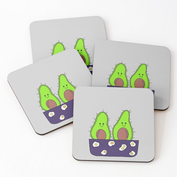 Item preview, Cute Cactus Design #81: Avocactus Egg Brothers designed and sold by DreamCactus.