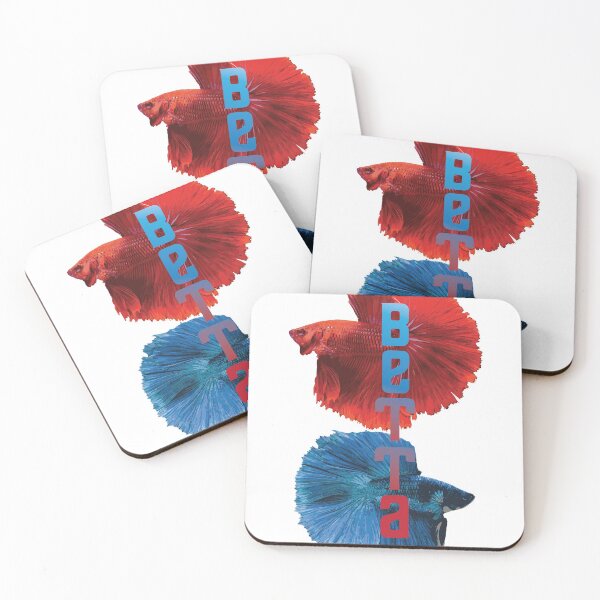 Item preview, Red and blue Fighting Fish designed and sold by obscurax art.