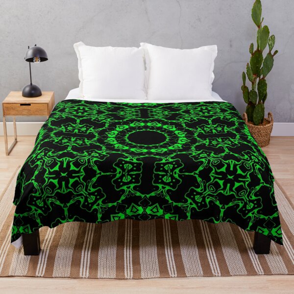Item preview, Green Mandala Monochrome, pattern 2 designed and sold by Bennydoscope.