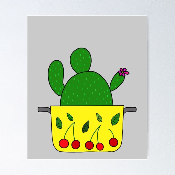 Artikelvorschau, Cute Cactus Design #88: Cherry Cactus Stew entworfen und verkauft von DreamCactus.