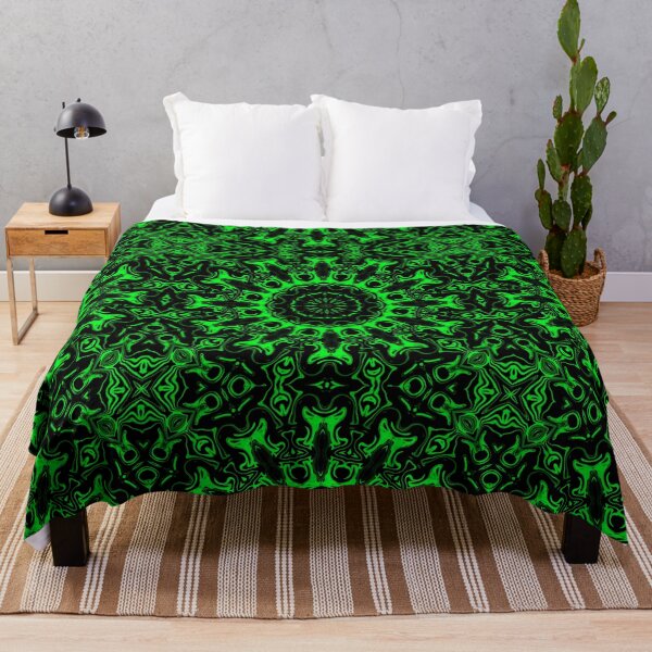Item preview, Green Mandala Monochrome, pattern 10 designed and sold by Bennydoscope.