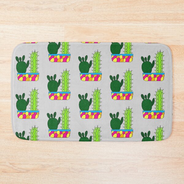 Item preview, Cute Cactus Design #91: 2 Cacti Types In A Colorful Pot designed and sold by DreamCactus.