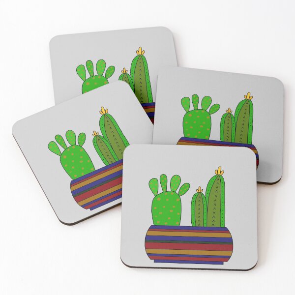 Aperçu de l'œuvre Cute Cactus Design #99: Enough Room For 2 Types Of Cacti créée et vendue par DreamCactus.