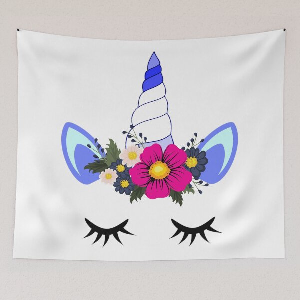 Item preview, unicorn crown colorful flower designed and sold by atevern.