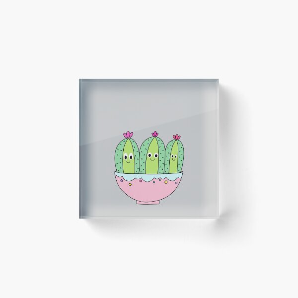 Artikelvorschau, Cute Cactus Design #105: 3 Pretty Cactus Girls entworfen und verkauft von DreamCactus.
