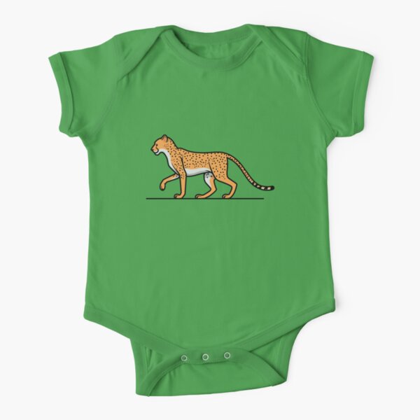 BigCatKids - Cheetah Short Sleeve Baby One-Piece