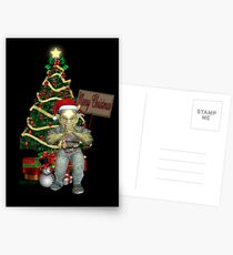 A Creepy Merry Christmas Postcards