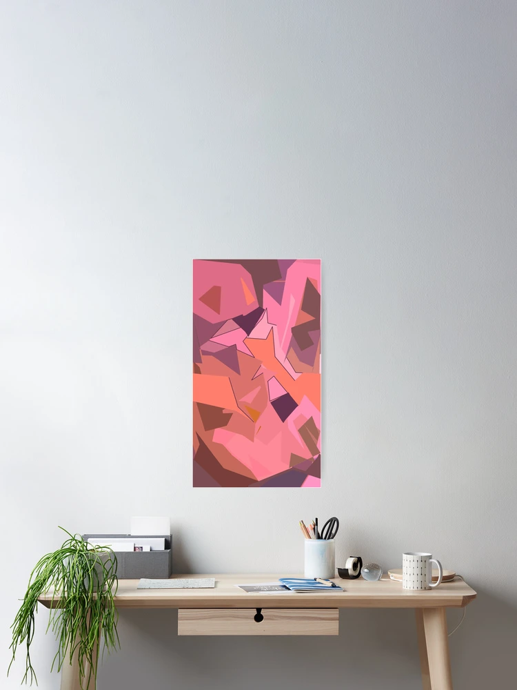 Thumbnail 2 von 3, Poster, Abstract Silk Flowers in Pink designt und verkauft von Ann Kronick.