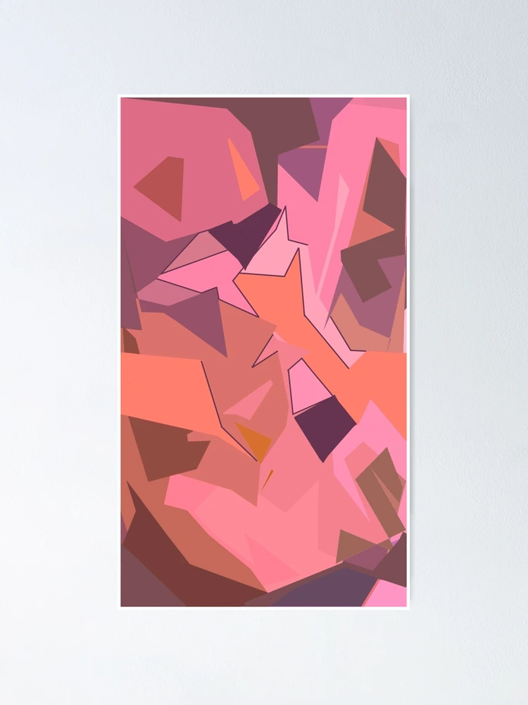Thumbnail 1 von 3, Poster, Abstract Silk Flowers in Pink designt und verkauft von Ann Kronick.