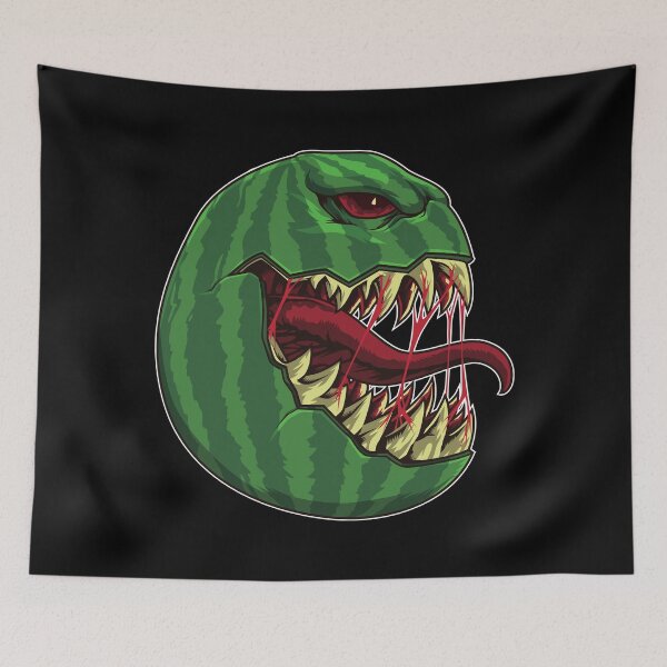 Item preview, Halloween Watermelon with Fangs - Halloween Party designed and sold by anziehend.
