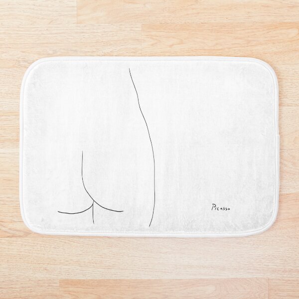 Picasso Line Art - Butt Bath Mat