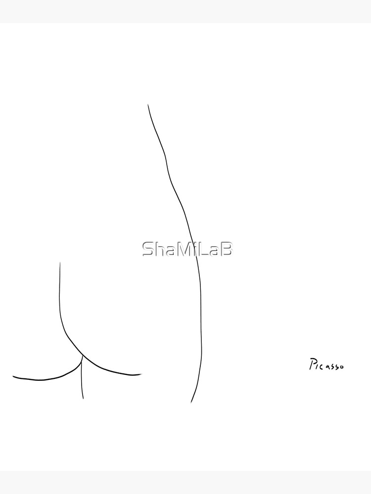 Picasso Line Art - Butt by ShaMiLaB